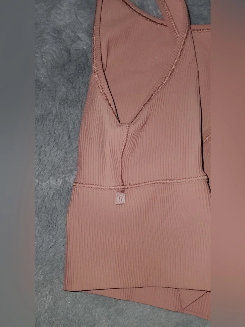 lululemon athletica Ribbed Peach Tank Top